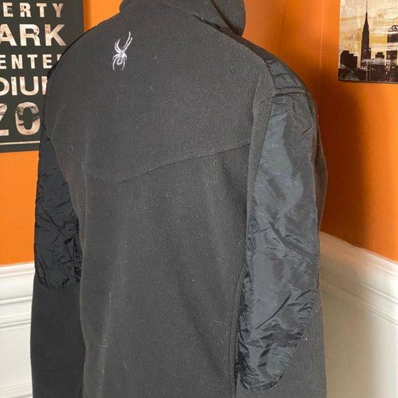 Spyder Outback Fleece Full Zip Jacket Women's US 6 Black - Picture 4 of 5